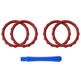 eXtremeRate Custom Accent Rings for Xbox Elite Series 2 Core & for Elite Series 2 & for Xbox One Elite Controller, Compatible with eXtremeRate ASR Version Shell for Xbox Series X/S Controller - Scarlet Red - XOJ13002GC