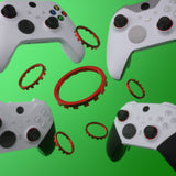 eXtremeRate Custom Accent Rings for Xbox Elite Series 2 Core & for Elite Series 2 & for Xbox One Elite Controller, Compatible with eXtremeRate ASR Version Shell for Xbox Series X/S Controller - Scarlet Red - XOJ13002GC