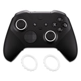 eXtremeRate Custom Accent Rings for Xbox Elite Series 2 Core & for Elite Series 2 & for Xbox One Elite Controller, Compatible with eXtremeRate ASR Version Shell for Xbox Series X/S Controller - White - XOJ13007GC