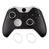 eXtremeRate Custom Accent Rings for Xbox Elite Series 2 Core & for Elite Series 2 & for Xbox One Elite Controller, Compatible with eXtremeRate ASR Version Shell for Xbox Series X/S Controller - White - XOJ13007GC