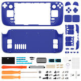 eXtremeRate Replacement Blue Full Set Shell with Buttons for Steam Deck Console - QESDP011