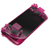 eXtremeRate Replacement Clear Candy Pink Full Set Shell with Buttons for Steam Deck LCD - QESDM008