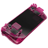 eXtremeRate Replacement Clear Candy Pink Full Set Shell with Buttons for Steam Deck Console - QESDM008