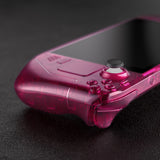 eXtremeRate Replacement Clear Candy Pink Full Set Shell with Buttons for Steam Deck Console - QESDM008