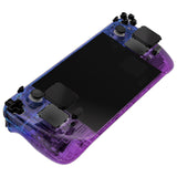 eXtremeRate Replacement Gradient Translucent Bluebell Full Set Shell with Buttons for Steam Deck Console - QESDP008