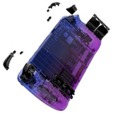 eXtremeRate Replacement Gradient Translucent Bluebell Full Set Shell with Buttons for Steam Deck Console - QESDP008