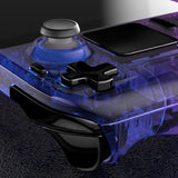 eXtremeRate Replacement Gradient Translucent Bluebell Full Set Shell with Buttons for Steam Deck Console - QESDP008
