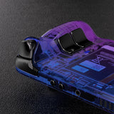 eXtremeRate Replacement Gradient Translucent Bluebell Full Set Shell with Buttons for Steam Deck Console - QESDP008