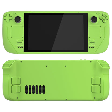 eXtremeRate Replacement Green Full Set Shell with Buttons for Steam Deck Console - QESDP012