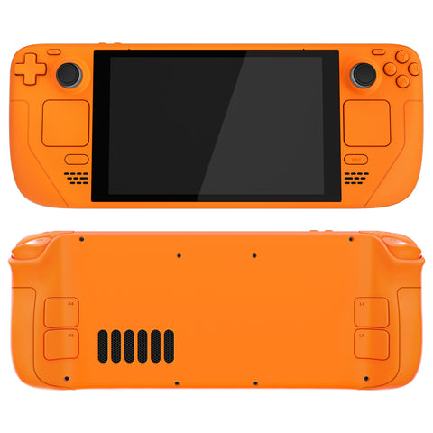 eXtremeRate Replacement Orange Full Set Shell with Buttons for Steam Deck LCD - QESDP010