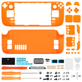 eXtremeRate Replacement Orange Full Set Shell with Buttons for Steam Deck LCD - QESDP010