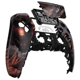 eXtremeRate Cyclops Dragon Touchpad Front Housing Shell Compatible with ps5 Controller BDM-010/020/030/040, DIY Replacement Shell Custom Touch Pad Cover Compatible with ps5 Controller - ZPFT1087G3