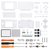 eXtremeRate Clear Replacement Full Housing Shell for Nintendo DS Lite, Custom Handheld Console Case Cover with Buttons, Screen Lens for Nintendo DS Lite NDSL - Console NOT Included - DSLM5001