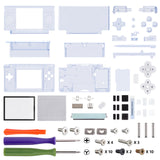 eXtremeRate Glacier Blue Replacement Full Housing Shell for Nintendo DS Lite, Custom Handheld Console Case Cover with Buttons, Screen Lens for Nintendo DS Lite NDSL - Console NOT Included - DSLM5006