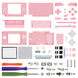 eXtremeRate Cherry Pink Replacement Full Housing Shell for Nintendo DS Lite, Custom Handheld Console Case Cover with Buttons, Screen Lens for Nintendo DS Lite NDSL - Console NOT Included - DSLM5007
