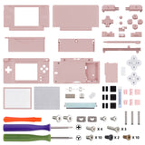 eXtremeRate Cherry Blossoms Pink Replacement Full Housing Shell for Nintendo DS Lite, Custom Handheld Console Case Cover with Buttons, Screen Lens for Nintendo DS Lite NDSL - Console NOT Included - DSLP3006