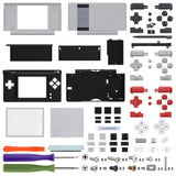 eXtremeRate Classic NES Style Replacement Full Housing Shell for Nintendo DS Lite, Custom Handheld Console Case Cover with Buttons, Screen Lens for Nintendo DS Lite NDSL - Console NOT Included - DSLY004