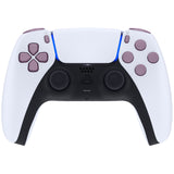 eXtremeRate Replacement D-pad R1 L1 R2 L2 Triggers Share Options Face Buttons, Dark Grayish Violet Full Set Buttons Compatible with ps5 Controller BDM-030/040/050 - Controller NOT Included - JPF1018G3