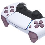 eXtremeRate Replacement D-pad R1 L1 R2 L2 Triggers Share Options Face Buttons, Dark Grayish Violet Full Set Buttons Compatible with ps5 Controller BDM-030/040 - Controller NOT Included - JPF1018G3