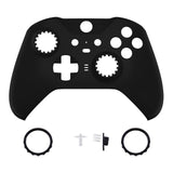 eXtremeRate Replacement Front Housing Shell Case for Xbox One Elite Series 2 & Elite 2 Core Controller (Model 1797) - Black - ELP309