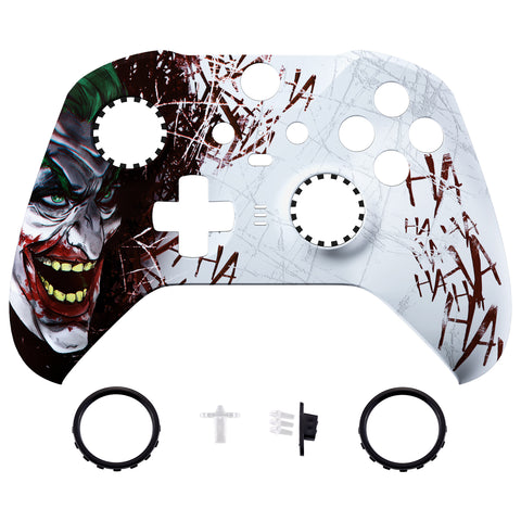 eXtremeRate Replacement Front Housing Shell Case for Xbox One Elite Series 2 & Elite 2 Core Controller (Model 1797) - Clown HAHAHA - ELT140