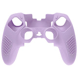 PlayVital 3D Studded Edition Anti-Slip Silicone Cover Case for ps5 Edge Controller, Soft Rubber Protector Skin for ps5 Edge Wireless Controller with 6 Thumb Grip Caps - Mauve Purple - ETPFP011