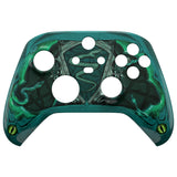 eXtremeRate Eye of the Serpent Replacement Part Faceplate, Soft Touch Grip Housing Shell Case for Xbox Series S & Xbox Series X Controller Accessories - Controller NOT Included - FX3T182