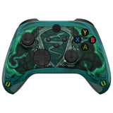 eXtremeRate Eye of the Serpent Replacement Part Faceplate, Soft Touch Grip Housing Shell Case for Xbox Series S & Xbox Series X Controller Accessories - Controller NOT Included - FX3T182