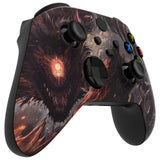 eXtremeRate Cyclops Dragon Replacement Part Faceplate, Soft Touch Grip Housing Shell Case for Xbox Series S & Xbox Series X Controller Accessories - Controller NOT Included - FX3T183