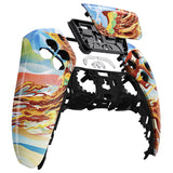 eXtremeRate Fire Phoenix Touchpad Front Housing Shell Compatible with ps5 Controller BDM-010 BDM-020 BDM-030, DIY Replacement Shell Custom Touch Pad Cover Compatible with ps5 Controller - ZPFT1090G3