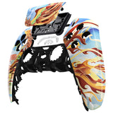 eXtremeRate Fire Phoenix Touchpad Front Housing Shell Compatible with ps5 Controller BDM-010/020/030/040, DIY Replacement Shell Custom Touch Pad Cover Compatible with ps5 Controller - ZPFT1090G3