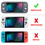 PlayVital Glossy Chameleon Purple Blue Protective Case for NS Switch Lite, Hard Cover Protector for NS Switch Lite - 1 x Black Border Tempered Glass Screen Protector Included - YYNLP001