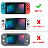 PlayVital Watercolour Splash Protective Case for NS, Soft TPU Slim Case Cover for NS Joycon Console with Colorful ABXY Direction Button Caps - NTU6016G2