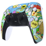 eXtremeRate Fruity Party Front Housing Shell Compatible with ps5 Controller BDM-010/020/030/040, DIY Replacement Shell Custom Touch Pad Cover Compatible with ps5 Controller - ZPFR010G3