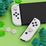 PlayVital Fuzzy Sheep Switch Thumb Grip Caps, Joystick Caps for NS Switch Lite, Silicone Analog Cover Thumbstick Grips for Switch OLED Joycon - NJM1189