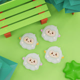 PlayVital Fuzzy Sheep Switch Thumb Grip Caps, Joystick Caps for NS Switch Lite, Silicone Analog Cover Thumbstick Grips for Switch OLED Joycon - NJM1189