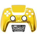 eXtremeRate LUNA Redesigned Front Shell with Touchpad for PS5 Controller BDM-010/020/030/040/050 - Chrome Gold - GHPFD001