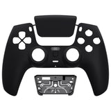 eXtremeRate LUNA Redesigned Front Shell with Touchpad for PS5 Controller BDM-010/020/030/040/050 - Black - GHPFP001