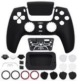eXtremeRate LUNA Redesigned Front Shell with Touchpad for PS5 Controller BDM-010/020/030/040/050 - Black - GHPFP001