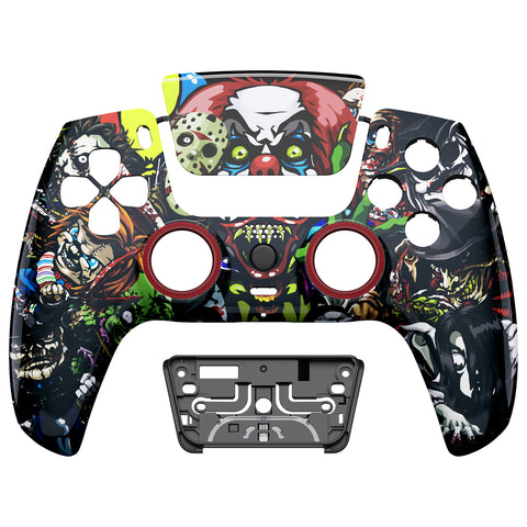eXtremeRate LUNA Redesigned Front Shell with Touchpad for PS5 Controller BDM-010/020/030/040/050 - Scary Party - GHPFT009