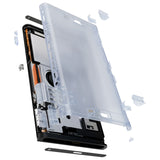 eXtremeRate Replacement DIY Rear Back Plate for Nintendo Switch 2 Handheld Console  (Without Kickstand) - Clear Glacier Blue - GLTNTM003