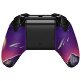eXtremeRate The Cyber Moon Anti-Skid Sweat-Absorbent Controller Grip for Xbox One S & X, Xbox One Controller, Professional Textured Soft Rubber Pads Handle Grips for Xbox One, Xbox One S/X Controller - GX00167