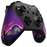 eXtremeRate The Cyber Moon Anti-Skid Sweat-Absorbent Controller Grip for Xbox One S & X, Xbox One Controller, Professional Textured Soft Rubber Pads Handle Grips for Xbox One, Xbox One S/X Controller - GX00167