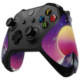 eXtremeRate The Cyber Moon Anti-Skid Sweat-Absorbent Controller Grip for Xbox One S & X, Xbox One Controller, Professional Textured Soft Rubber Pads Handle Grips for Xbox One, Xbox One S/X Controller - GX00167
