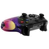 eXtremeRate The Cyber Moon Anti-Skid Sweat-Absorbent Controller Grip for Xbox One S & X, Xbox One Controller, Professional Textured Soft Rubber Pads Handle Grips for Xbox One, Xbox One S/X Controller - GX00167