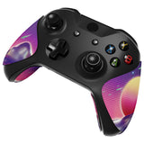 eXtremeRate The Cyber Moon Anti-Skid Sweat-Absorbent Controller Grip for Xbox One S & X, Xbox One Controller, Professional Textured Soft Rubber Pads Handle Grips for Xbox One, Xbox One S/X Controller - GX00167