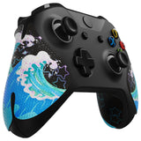 eXtremeRate Shimmering Waves Anti-Skid Sweat-Absorbent Controller Grip for Xbox One S & X, Xbox One Controller, Professional Textured Soft Rubber Pads Handle Grips for Xbox One, Xbox One S/X Controller - GX00168
