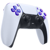 eXtremeRate Replacement D-pad R1 L1 R2 L2 Triggers Share Options Face Buttons, Chameleon Purple Blue Full Set Buttons Compatible with ps5 Controller BDM-030/040/050 - Controller NOT Included - JPF1001G3