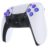 eXtremeRate Replacement D-pad R1 L1 R2 L2 Triggers Share Options Face Buttons, Chameleon Purple Blue Full Set Buttons Compatible with ps5 Controller BDM-030/040 - Controller NOT Included - JPF1001G3