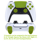 eXtremeRate Chameleon Purple Blue Remappable RISE4 Remap Kit for PS5 Controller BDM-030, Upgrade Board & Redesigned Back Shell & 4 Back Buttons for PS5 Controller - Controller NOT Included - YPFP3008G3